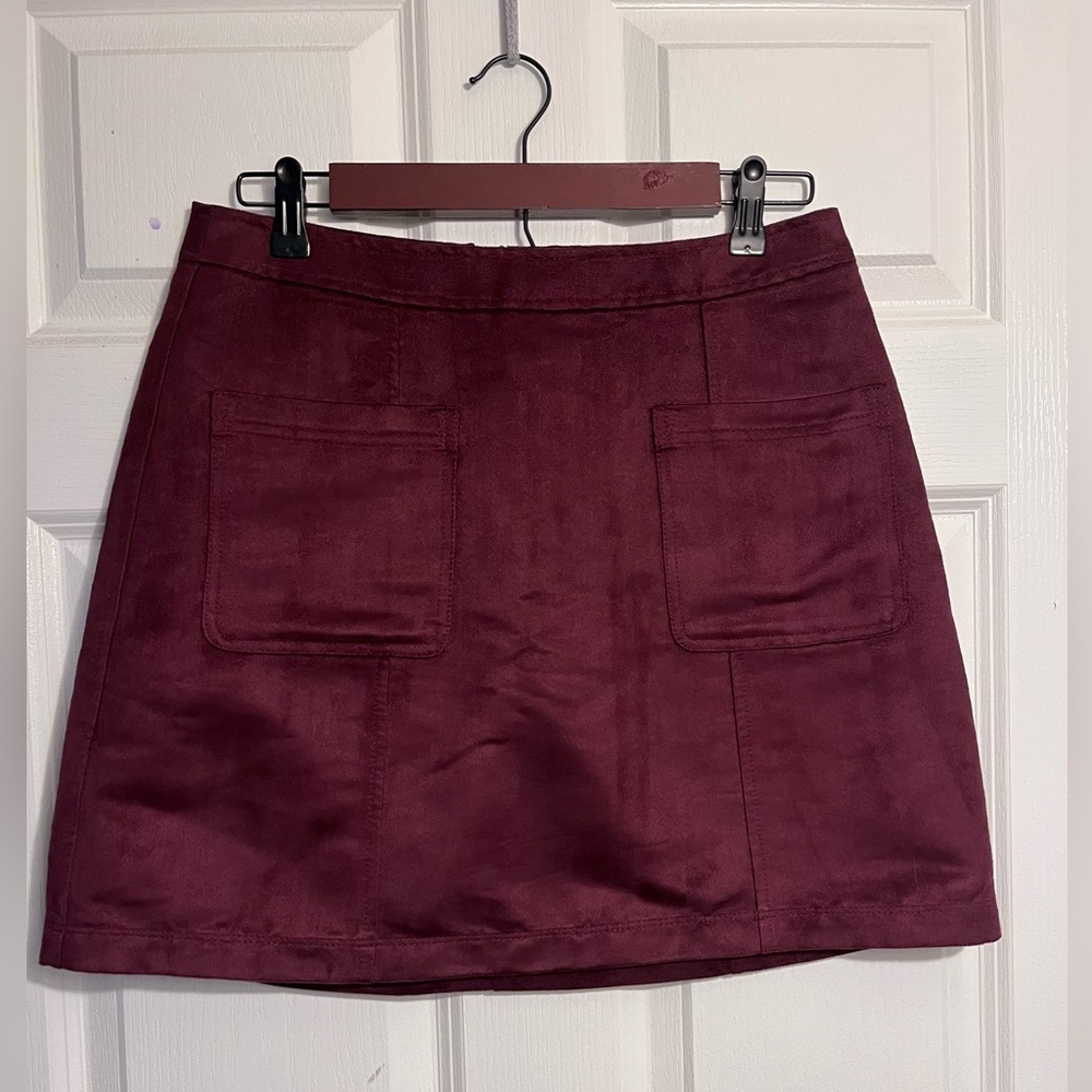 Elegant Burgundy Skirt